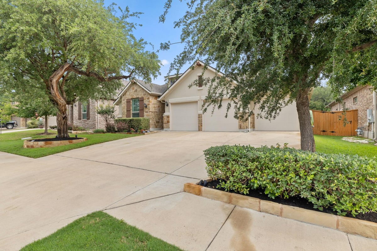 View 3824 Ashbury Rd in Highlands at Mayfield Ranch 3824 Ashbury Rd - front exterior - Luxury home in Highlands at Mayfield Ranch, Round Rock, TX
