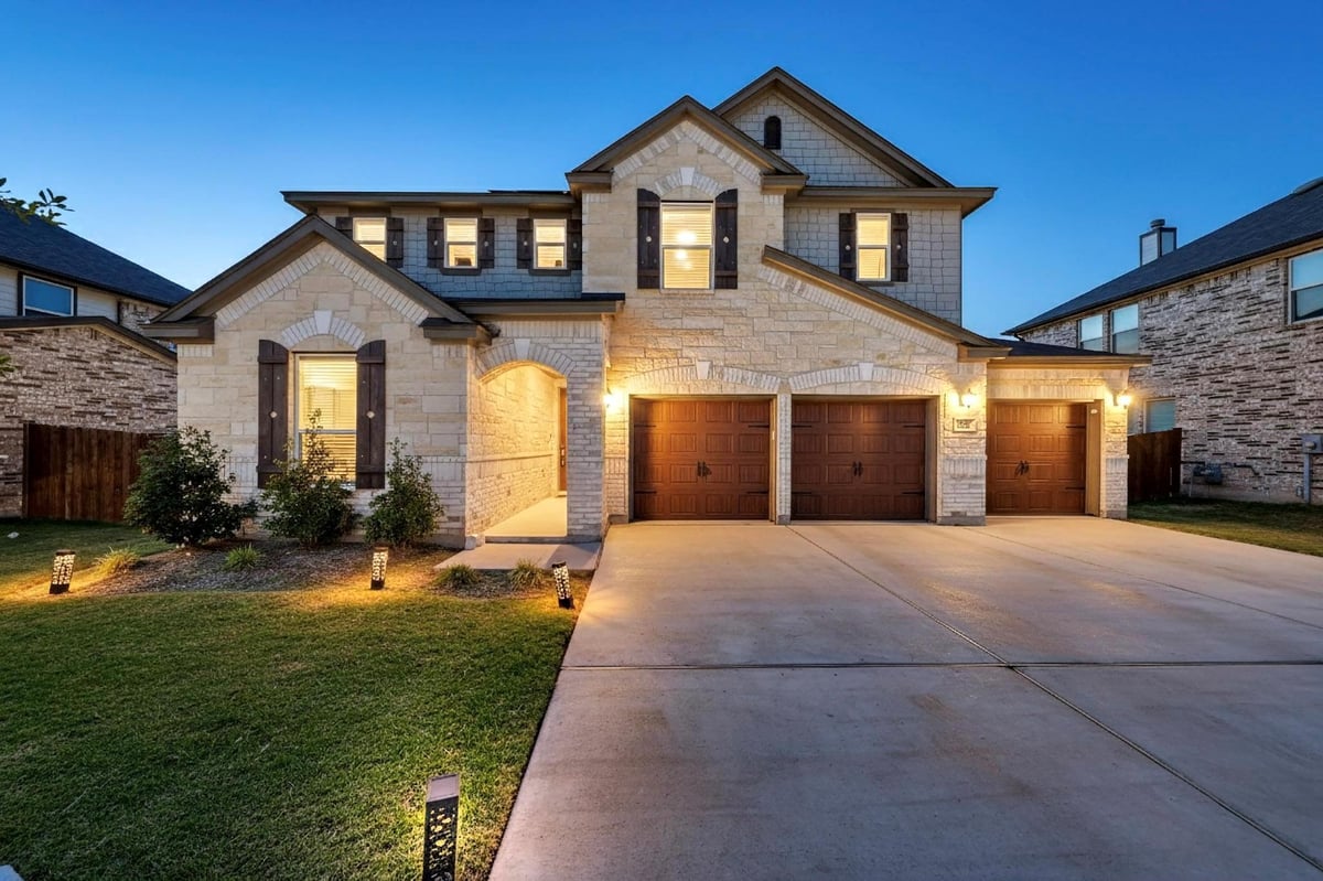 View 3830 Riardo Dr in Salerno 3830 Riardo Dr - front exterior - Luxury home in Salerno, Round Rock, TX