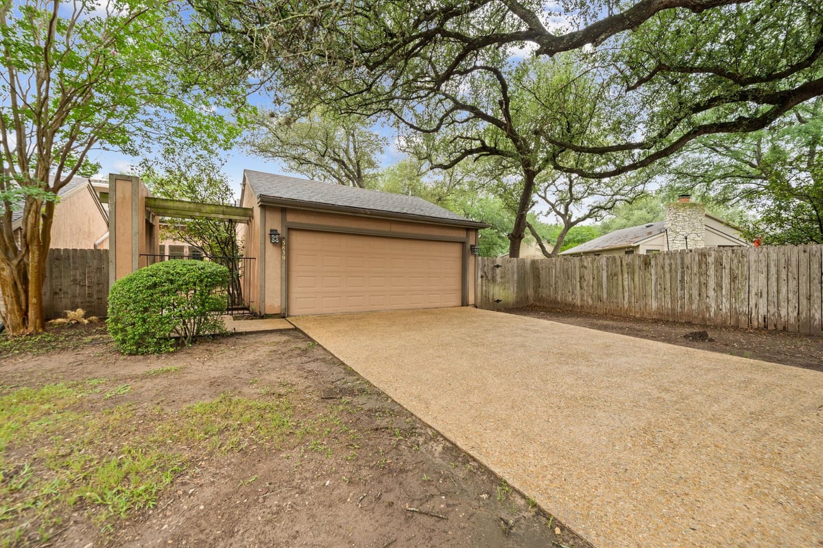 View 3839 Steck Ave in Hillcrest Mesa Twnhs 3839 Steck Ave - front exterior - Luxury home in Hillcrest Mesa Twnhs, Austin, TX