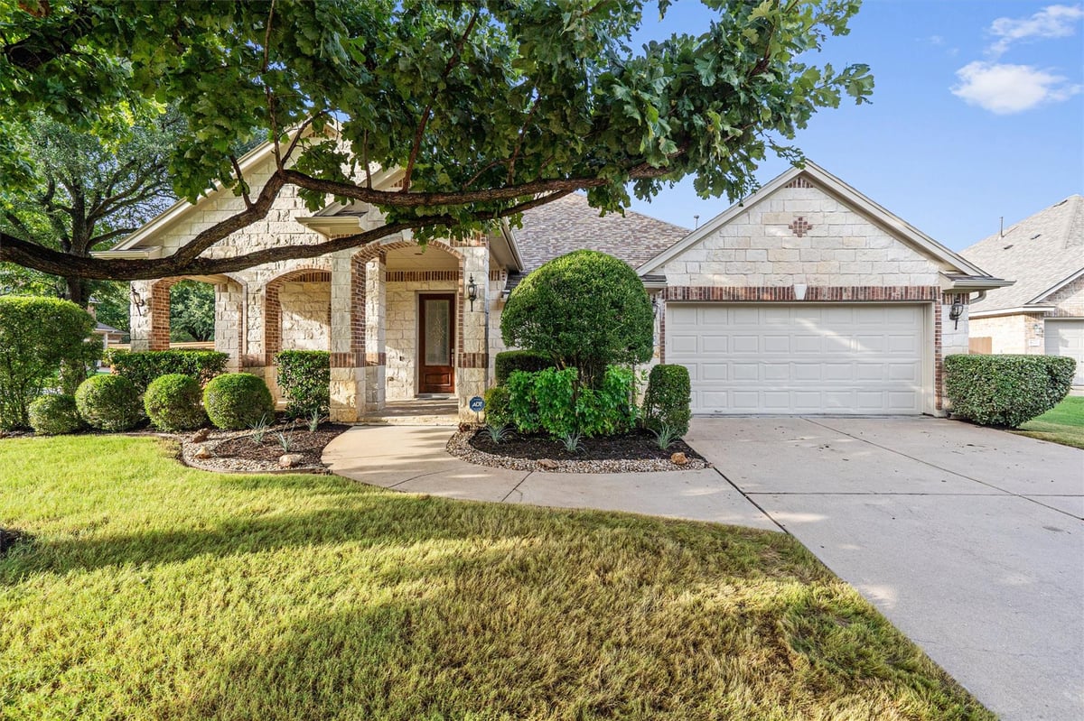 View 3843 Derby TRL in Mayfield Ranch Sec 02 3843 Derby TRL - front exterior - Luxury home in Mayfield Ranch Sec 02, Round Rock, TX