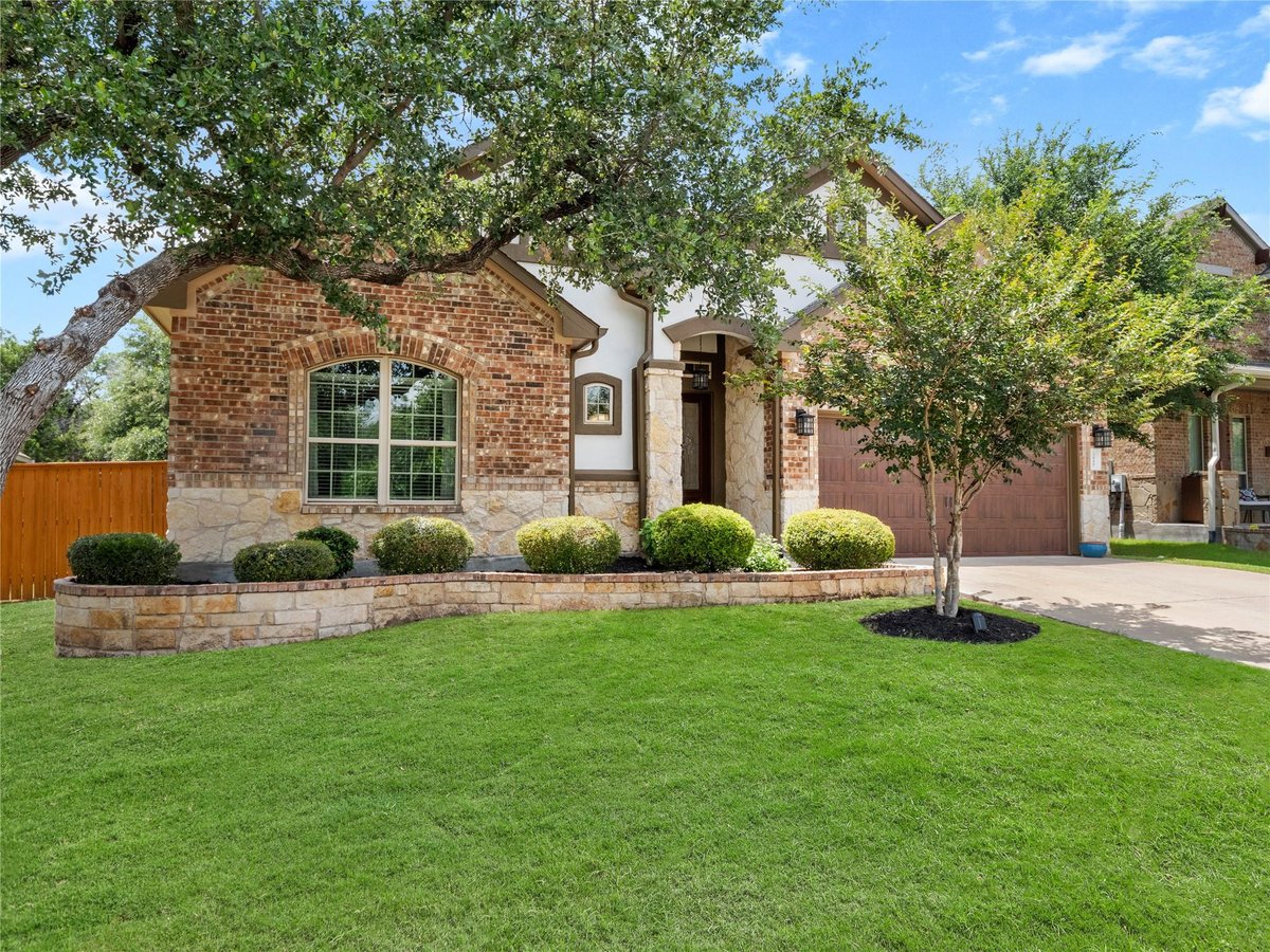 View 3869 Skyview WAY in Highlands/Mayfield Ranch Sec 1 3869 Skyview WAY - front exterior - Luxury home in Highlands/Mayfield Ranch Sec 1, Round Rock, TX