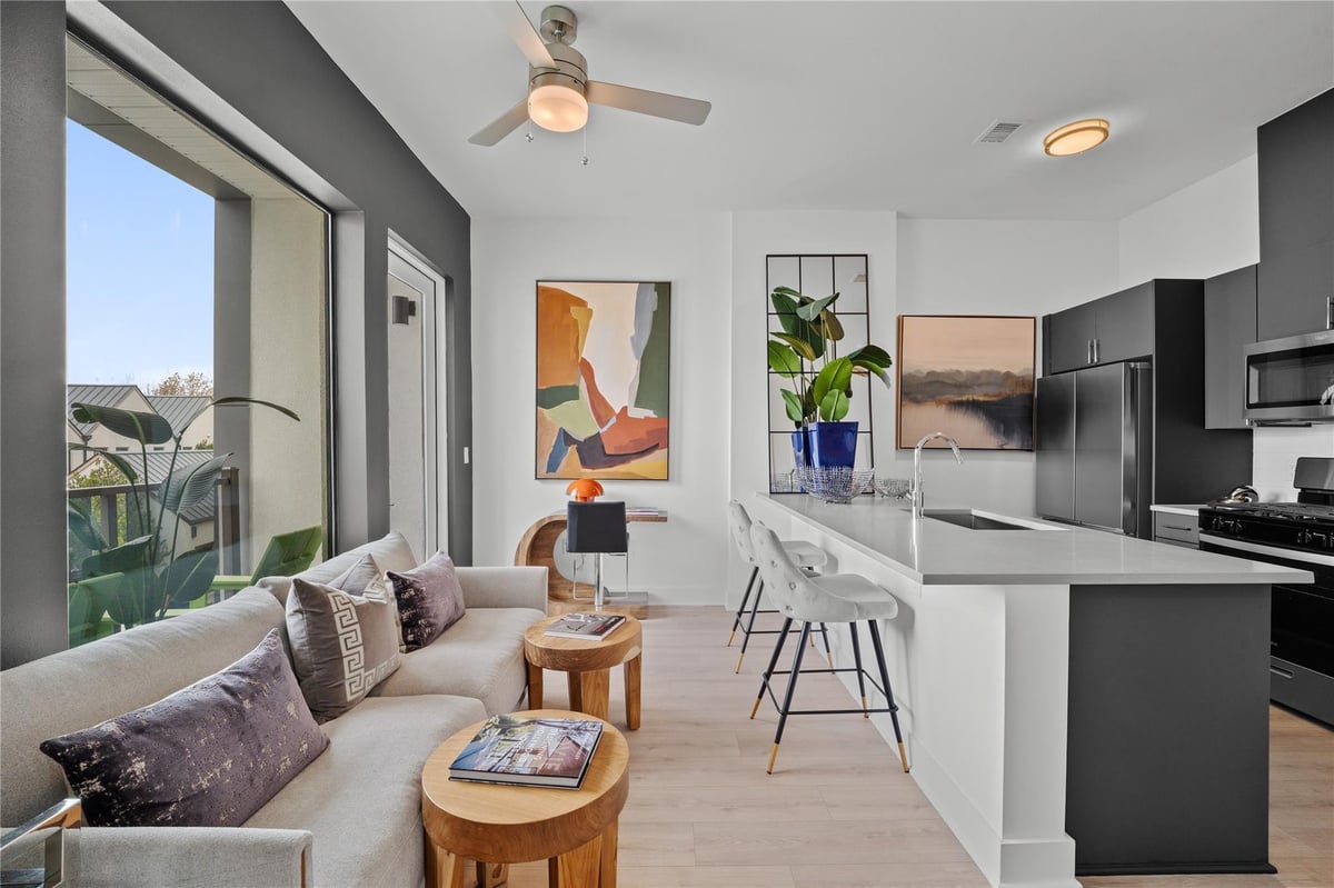 View 3900 Berkman DR Unit #301 in Concourse at Mueller Condominiums 3900 Berkman DR Unit #301 - property photo 1 - Luxury home in Concourse at Mueller Condominiums, Austin, TX
