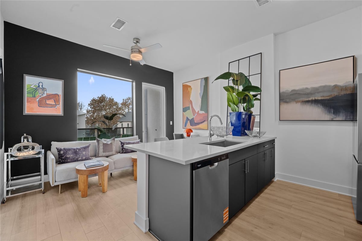 View 3900 Berkman DR Unit #308 in Concourse at Mueller Condominiums 3900 Berkman DR Unit #308 - property photo 1 - Luxury home in Concourse at Mueller Condominiums, Austin, TX