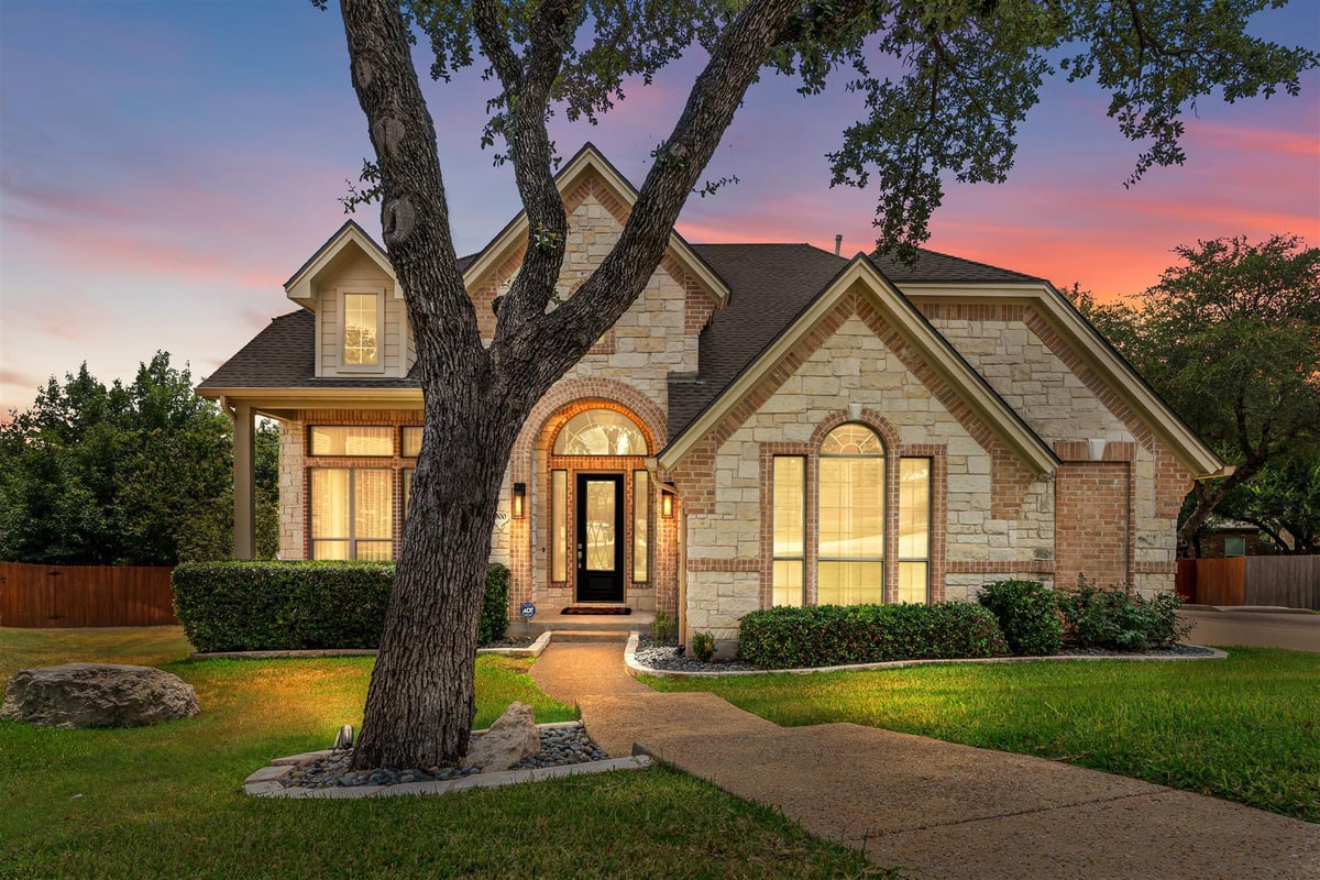 View 3900 Simon Ridge CT in Ranch At Brushy Creek South 3900 Simon Ridge CT - front exterior - Luxury home in Ranch At Brushy Creek South, Cedar Park, TX