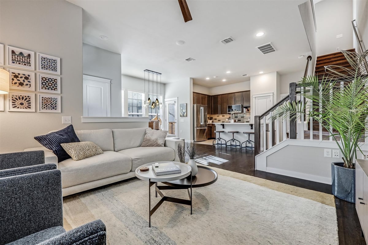 View 3900 Threadgill St Unit #1 in Mueller Sec 05 Resub 3900 Threadgill St Unit #1 - front exterior - Luxury home in Mueller Sec 05 Resub, Austin, TX