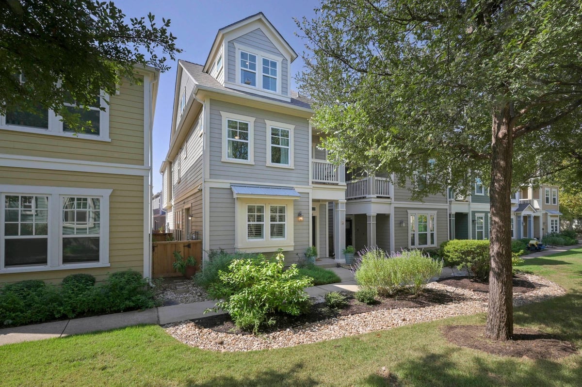 View 3900 Threadgill St Unit #7 in Mueller Sec 05 Resub 3900 Threadgill St Unit #7 - front exterior - Luxury home in Mueller Sec 05 Resub, Austin, TX