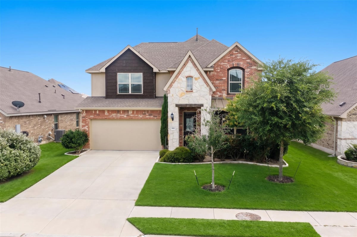 View 3901 Eland RD in The Park at Blackhawk 4 3901 Eland RD - front exterior - Luxury home in The Park at Blackhawk 4, Pflugerville, TX