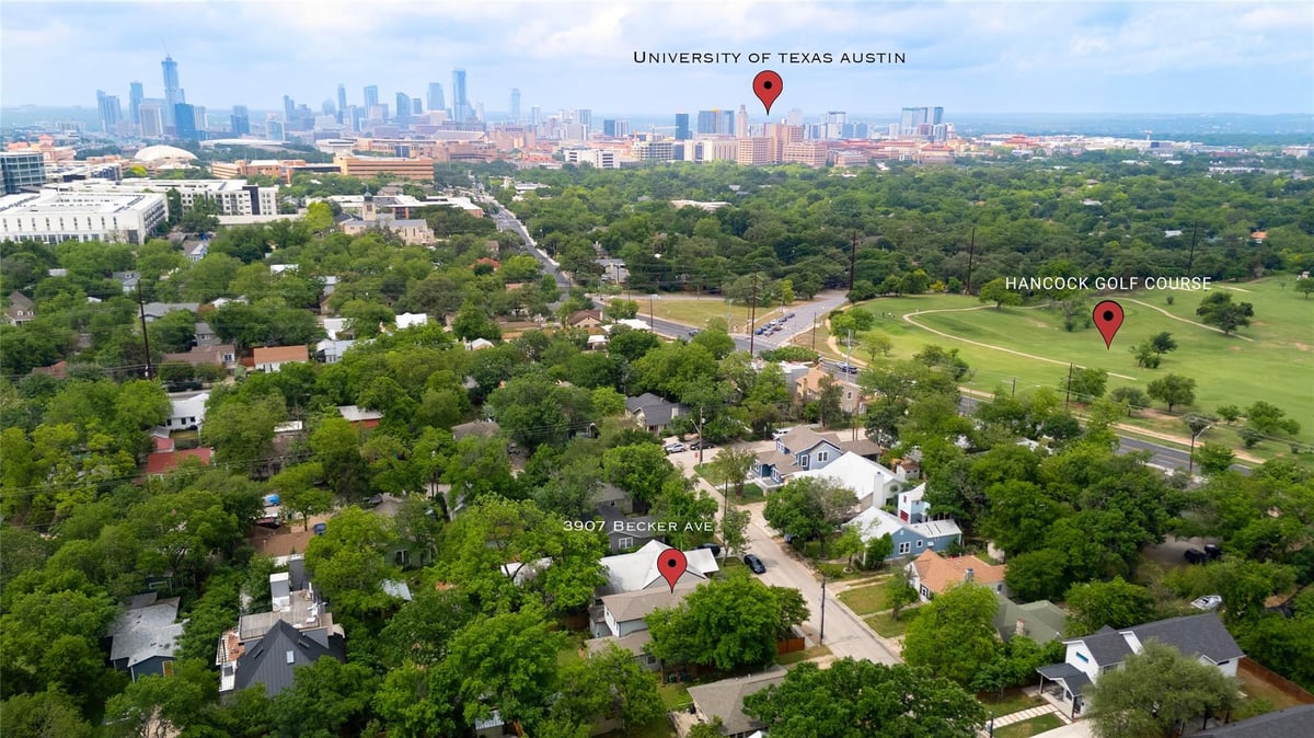 View 3907 Becker Ave in Country Club Heights 3907 Becker Ave - property photo 1 - Luxury home in Country Club Heights, Austin, TX