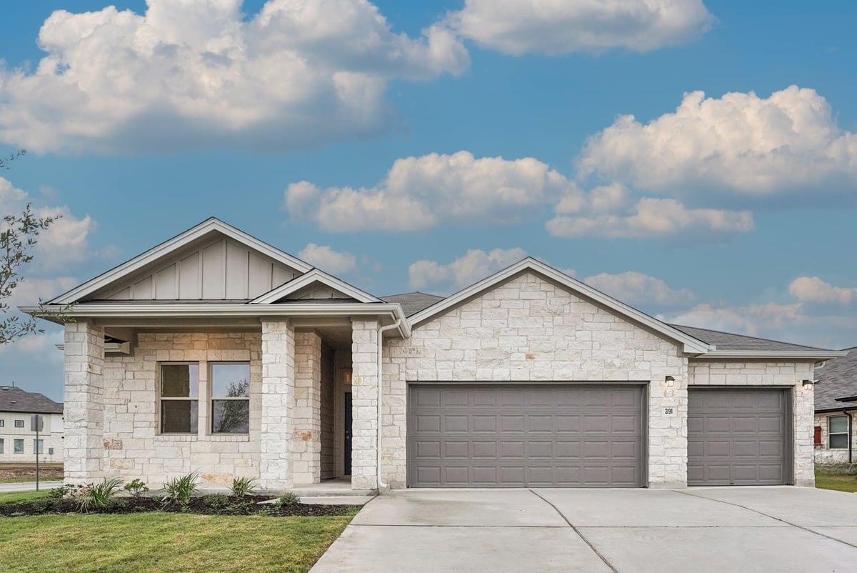 View 391 Backstays Loop in Crosswinds 391 Backstays Loop - front exterior - Luxury home in Crosswinds, Kyle, TX