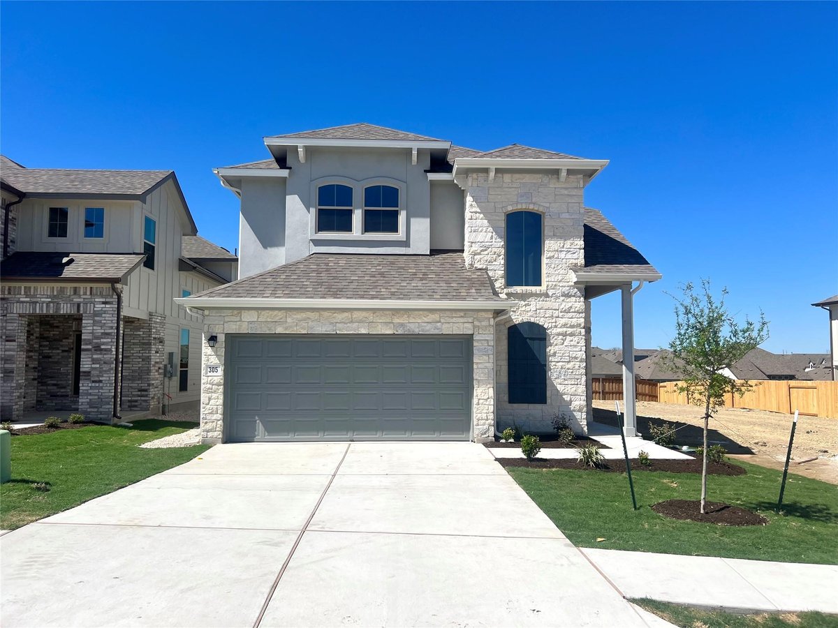 View 397 Elephant Island Loop in Crosswinds 397 Elephant Island Loop - front exterior - Luxury home in Crosswinds, Kyle, TX