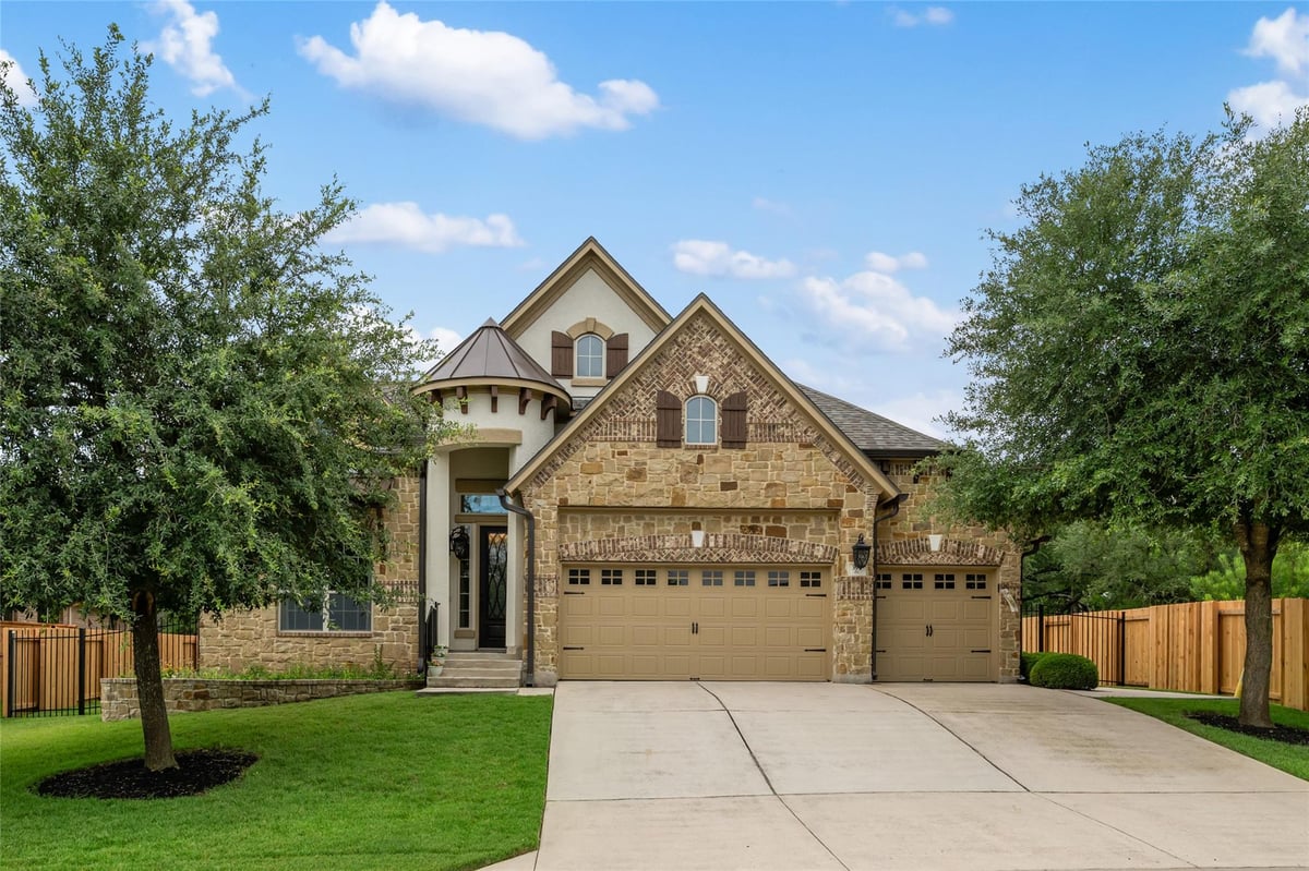 View 399 Whispering Wind WAY in Highpointe Ph 04 Sec 02 399 Whispering Wind WAY - front exterior - Luxury home in Highpointe Ph 04 Sec 02, Austin, TX