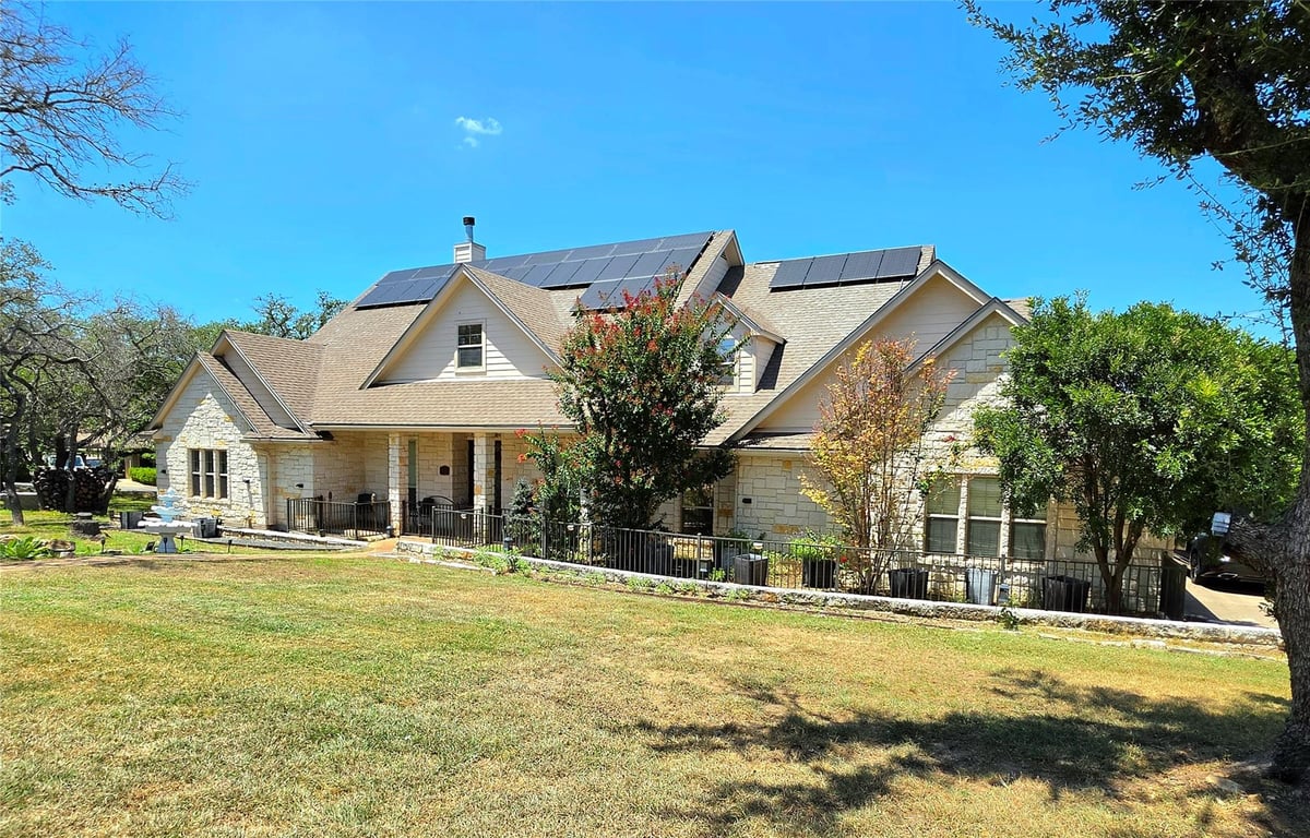 View 400 Bedford DR in Windermere Oaks 400 Bedford DR - front exterior - Luxury home in Windermere Oaks, Spicewood, TX