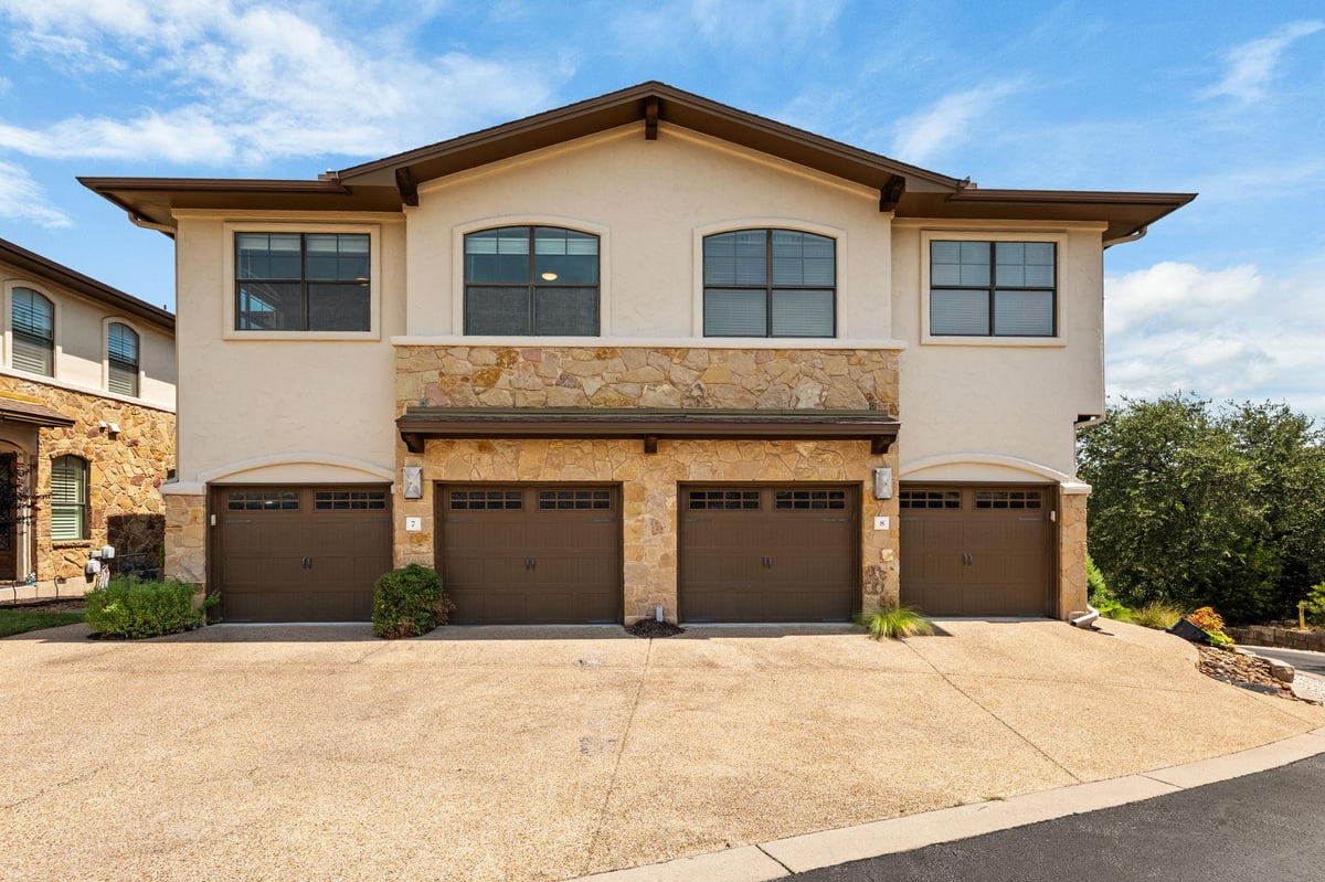 View 4000 Ranch Road 620 Unit #7 in Enclave At Commanders Point Am 4000 Ranch Road 620 Unit #7 - front exterior - Luxury home in Enclave At Commanders Point Am, Austin, TX
