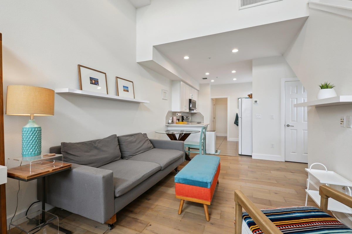 Living area at 4001 Red River St Unit #4 - 2 bed 2 bath home