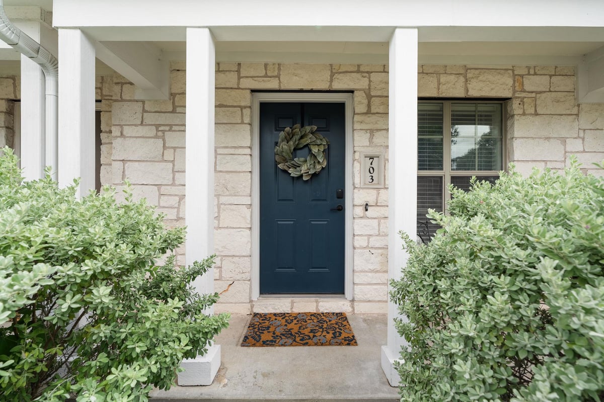 View 401 Buttercup Creek BLVD Unit #703 in Buttercup 401 Buttercup Creek BLVD Unit #703 - front exterior - Luxury home in Buttercup, Cedar Park, TX