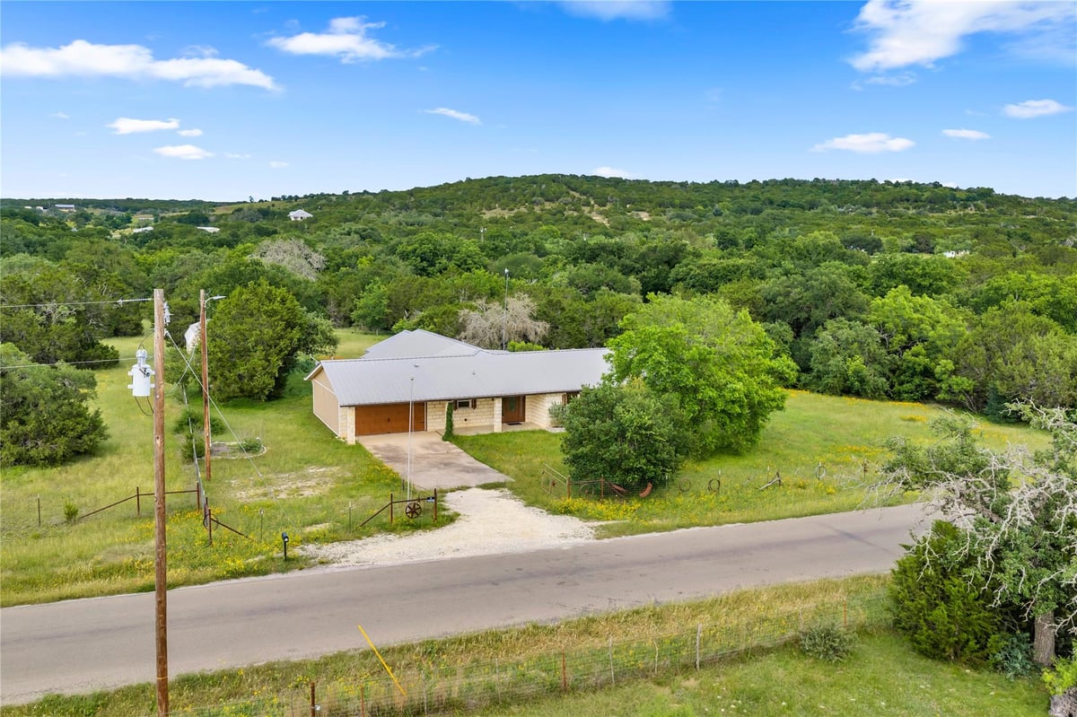 View 401 County Road 334 in None 401 County Road 334 - front exterior - Luxury home in None, Burnet, TX