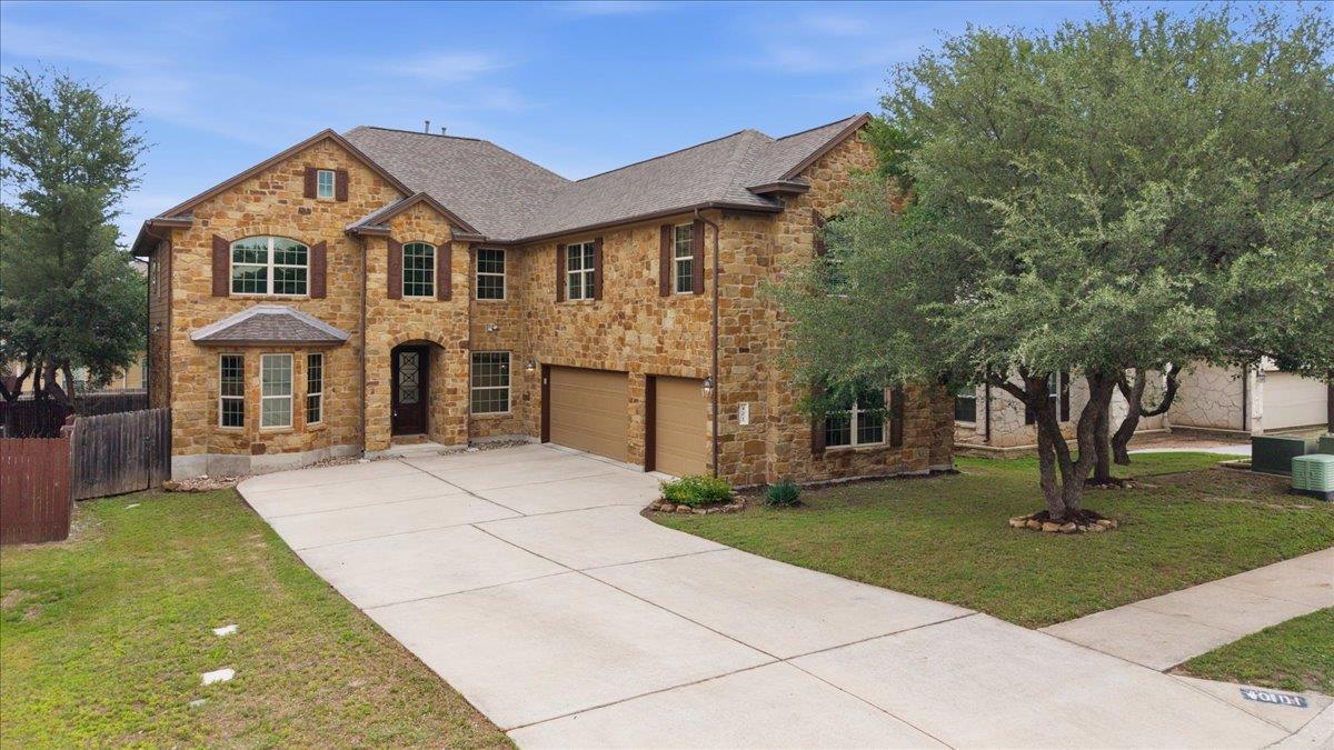 View 401 Spanish Mustang Dr in Ranch At Brushy Creek Sec 7C 401 Spanish Mustang Dr - front exterior - Luxury home in Ranch At Brushy Creek Sec 7C, Cedar Park, TX