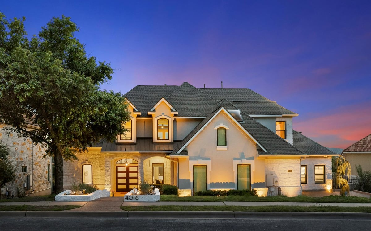 View 4016 Michael Neill Dr in River Place 4016 Michael Neill Dr - front exterior - Luxury home in River Place, Austin, TX