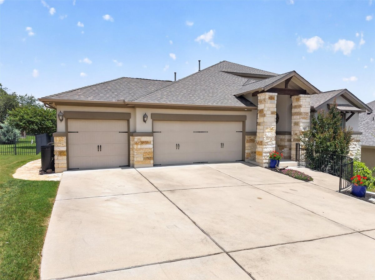 View 4017 Benetton WAY in Travisso Sec 1 Ph 2 4017 Benetton WAY - front exterior - Luxury home in Travisso Sec 1 Ph 2, Leander, TX