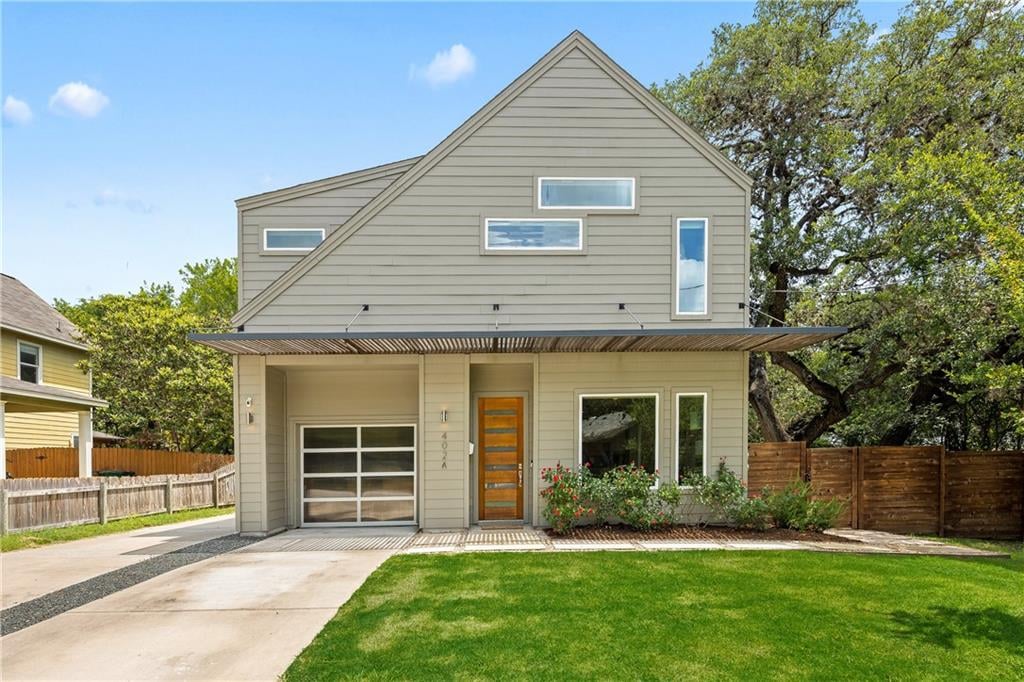 View 402 El Paso ST Unit #A in Hunter Add 402 El Paso ST Unit #A - front exterior - Luxury home in Hunter Add, Austin, TX