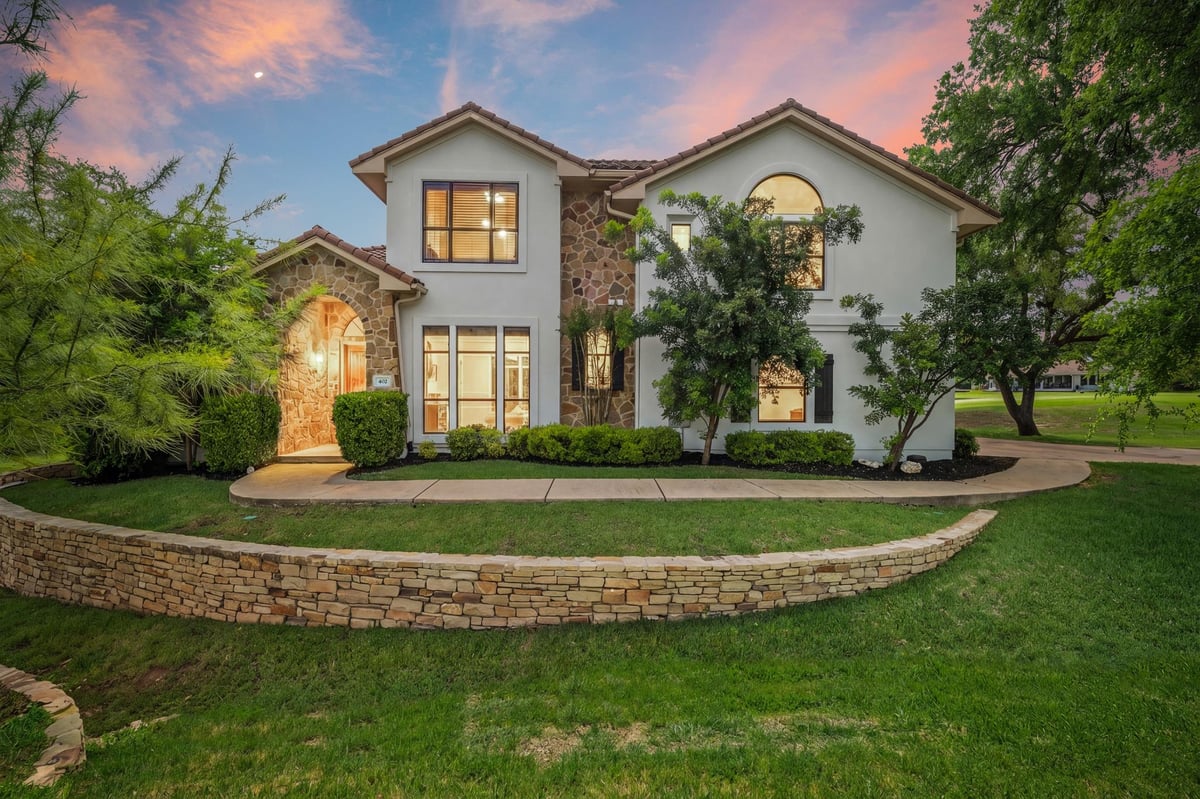 View 402 Zephyr St in Lakeway Sec 8 402 Zephyr St - front exterior - Luxury home in Lakeway Sec 8, Lakeway, TX