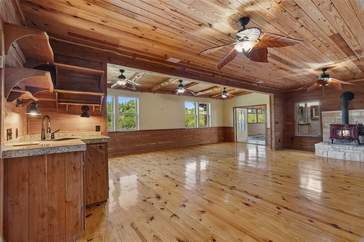 Living area at 4032 Ranch Road 3232 - Johnson City, TX
