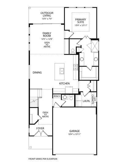 Living area at 405 Austin Heights Rd - 4 bed 3 bath home