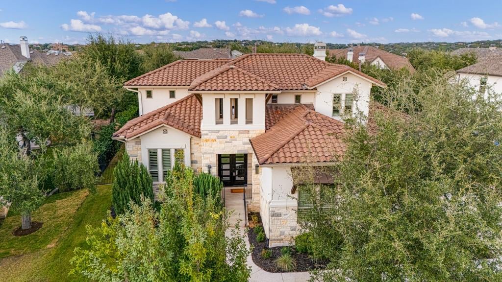 406 Woodside Ter - front exterior - Luxury home in Lakeway Highlands Ph 1 Sec 7B, Austin, TX