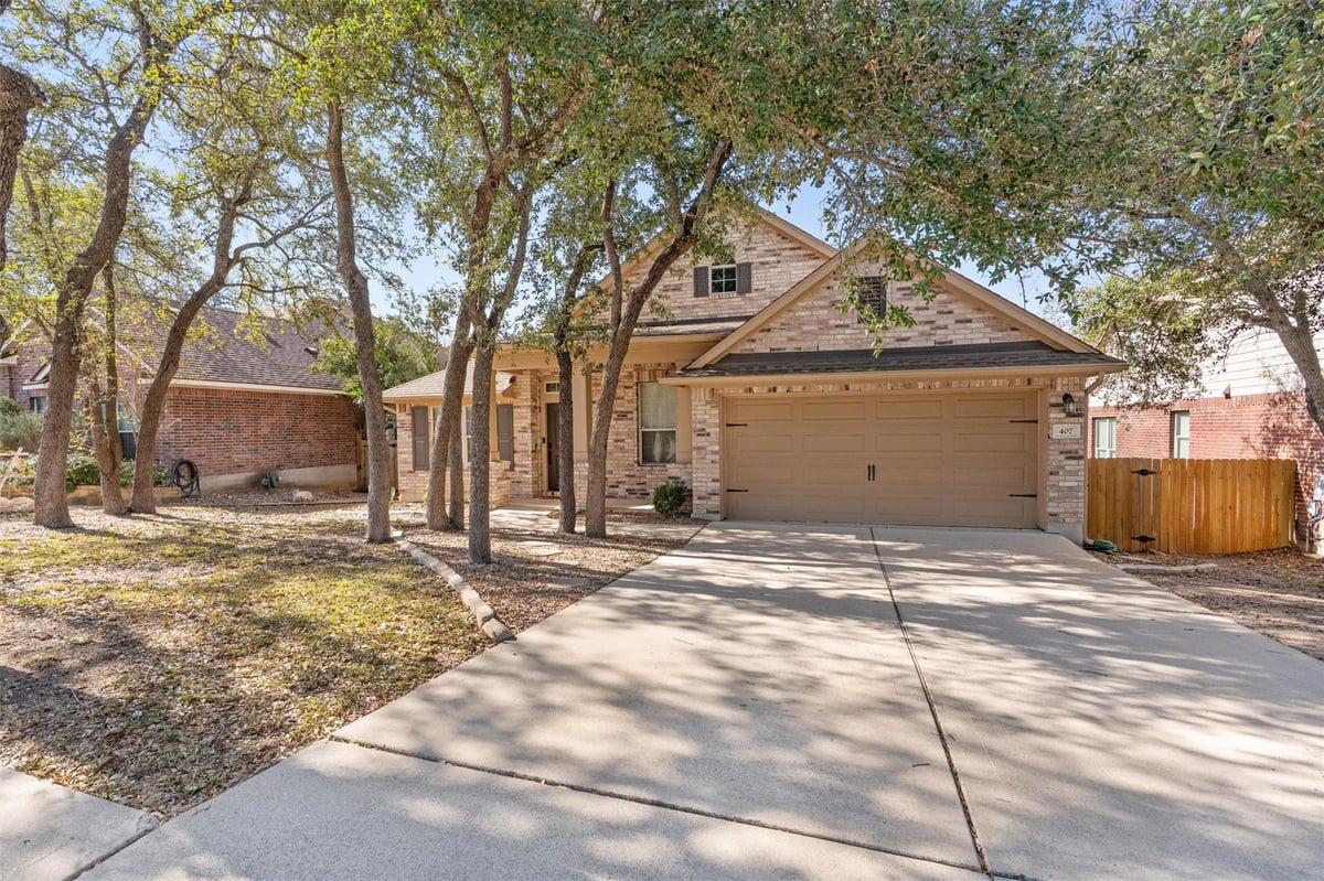View 407 Red Hawk Dr in Vista Ridge Ph 03 407 Red Hawk Dr - front exterior - Luxury home in Vista Ridge Ph 03, Leander, TX