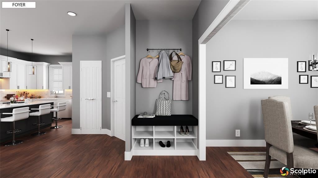 Living area at 408 Hazelwood St Unit #116 - 3 bed 2 bath home