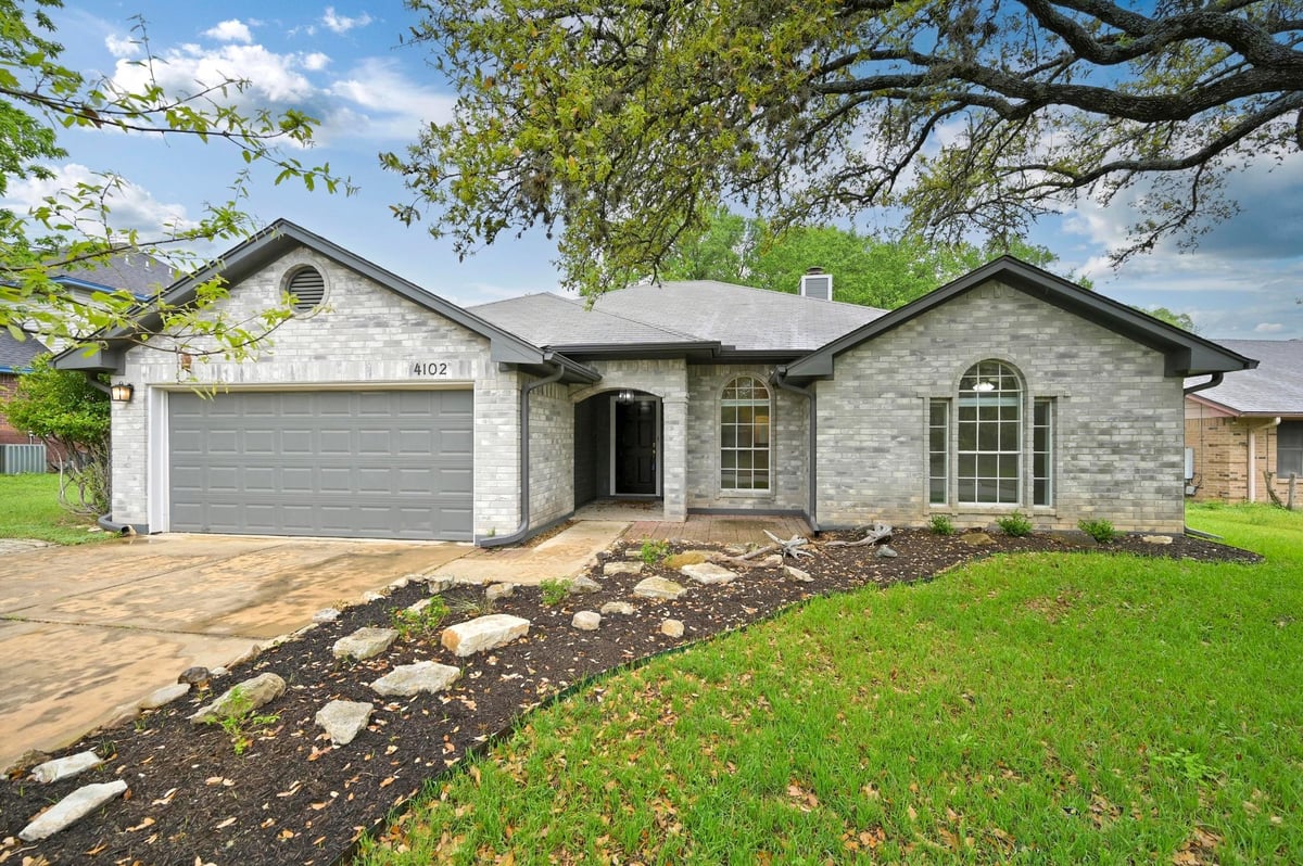 View 4102 Tecate Trl in Shady Hollow Sec 03-A Ph 03 4102 Tecate Trl - front exterior - Luxury home in Shady Hollow Sec 03-A Ph 03, Austin, TX