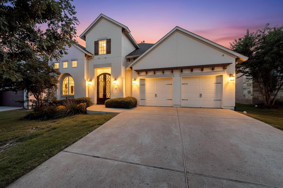 View 4104 Belisario Ct in Travisso 4104 Belisario Ct - front exterior - Luxury home in Travisso, Leander, TX