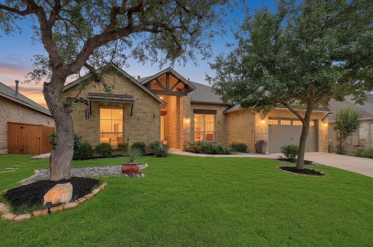 View 4105 Haight St in Highlands/Mayfield Ranch Sec 8 4105 Haight St - front exterior - Luxury home in Highlands/Mayfield Ranch Sec 8, Round Rock, TX