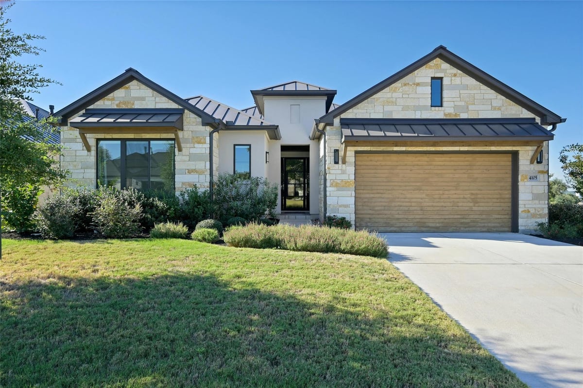View 4105 Isadora Dr N in Spillman Ranch Ph 1 Sec 10 4105 Isadora Dr N - front exterior - Luxury home in Spillman Ranch Ph 1 Sec 10, Austin, TX