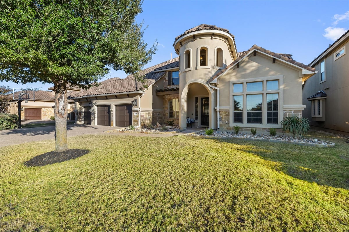 View 4105 Vail DV in Falconhead West 4105 Vail DV - front exterior - Luxury home in Falconhead West, Austin, TX