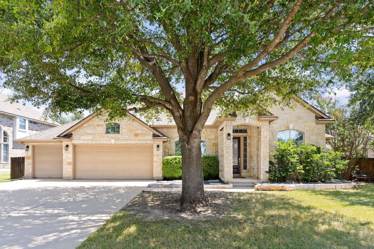 View 4109 Massey WAY in Mayfield Ranch Sec 07 4109 Massey WAY - front exterior - Luxury home in Mayfield Ranch Sec 07, Round Rock, TX