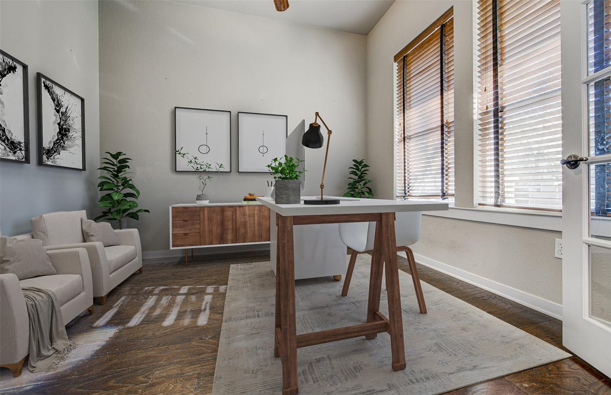 Primary bedroom at 4116 Threadgill St - 3 bed 2 bath home