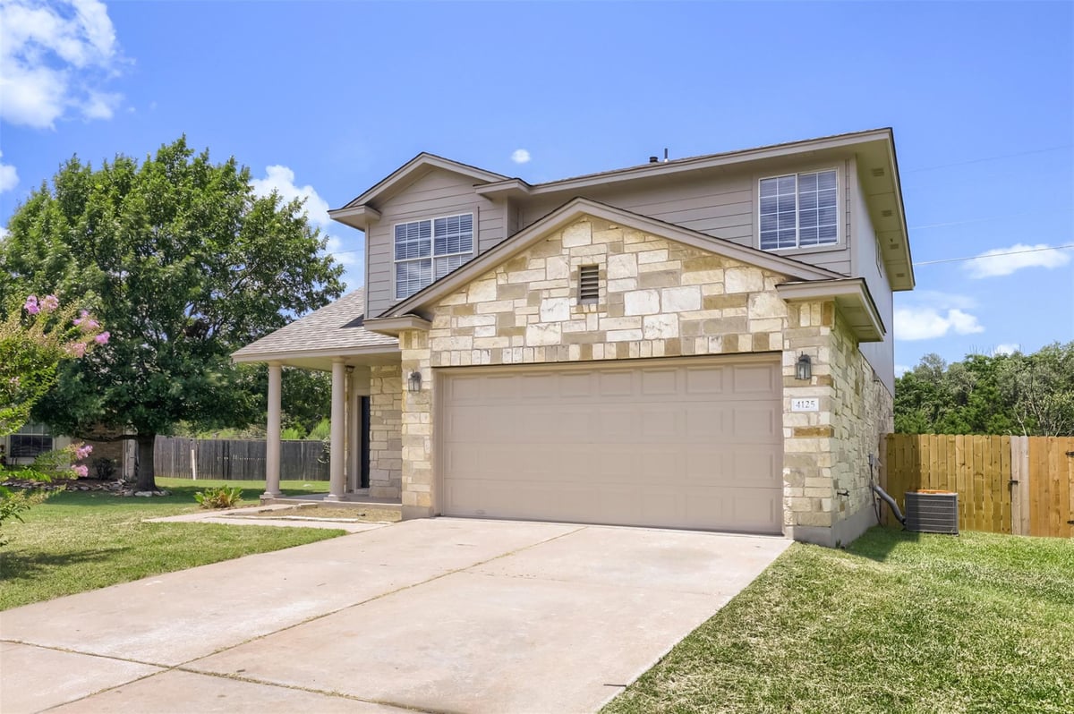 View 4125 Pebble Ridge CV in Preserve At Stone Oak Ph 4 Sec 2 4125 Pebble Ridge CV - front exterior - Luxury home in Preserve At Stone Oak Ph 4 Sec 2, Round Rock, TX