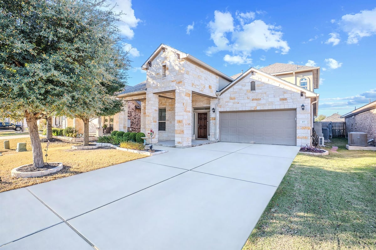 View 413 Longhorn Cavern Rd in Northside Mdw Ph 2 413 Longhorn Cavern Rd - property photo 1 - Luxury home in Northside Mdw Ph 2, Leander, TX