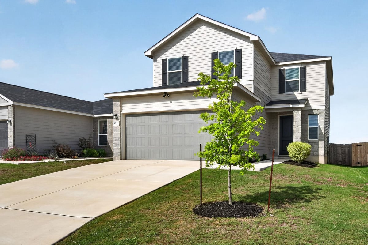 View 4133 Harper Lee Ln in South Point Un 1 4133 Harper Lee Ln - front exterior - Luxury home in South Point Un 1, New Braunfels, TX