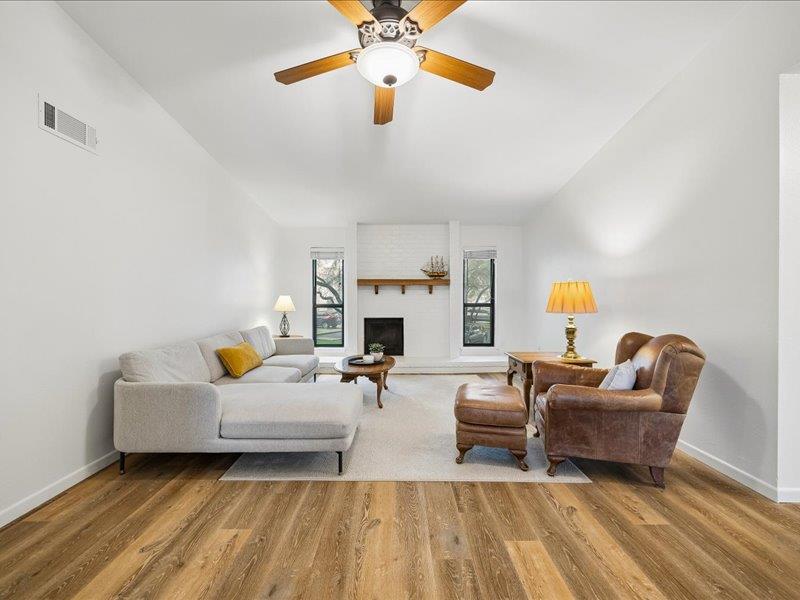 Primary bedroom at 4159 Steck Ave Unit #214 - 3 bed 2 bath home
