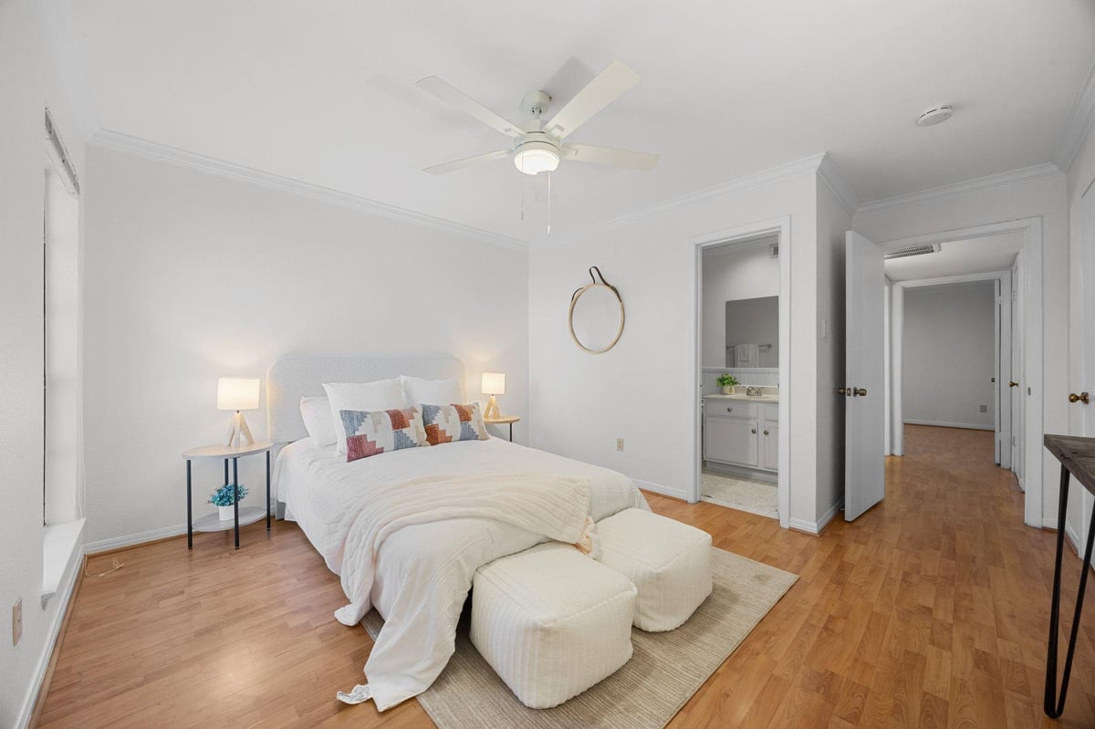 Primary bedroom at 4159 Steck Ave Unit #258 - 2 bed 2 bath home