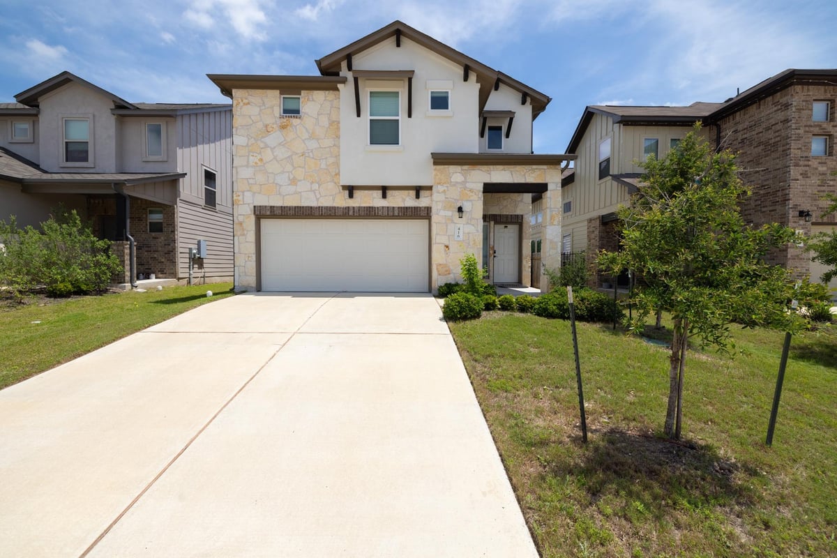 View 416 Staunton Dr in Larkspur 416 Staunton Dr - front exterior - Luxury home in Larkspur, Leander, TX
