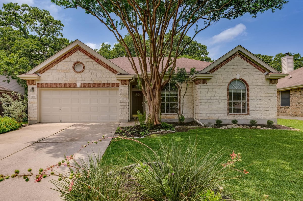 View 4200 Great Plains DR in Village Park 3 At Travis Count 4200 Great Plains DR - front exterior - Luxury home in Village Park 3 At Travis Count, Austin, TX