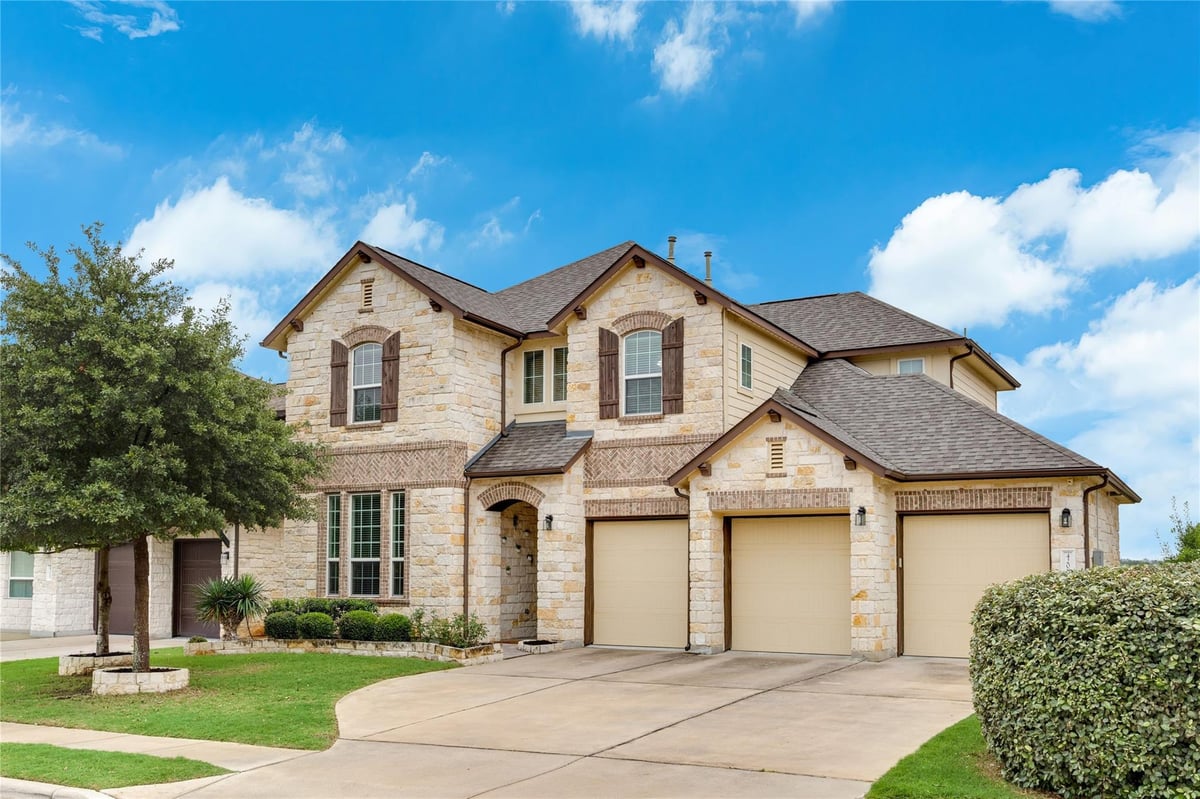 View 4208 Bonanza DR in Ranch at Brushy Creek Sec 8B 4208 Bonanza DR - front exterior - Luxury home in Ranch at Brushy Creek Sec 8B, Cedar Park, TX
