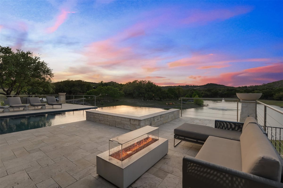 View 421 Rolling Hills RD in none 421 Rolling Hills RD - pool area with 421 Rolling Hills Rd in Blanco - Luxury home in none, Blanco, TX
