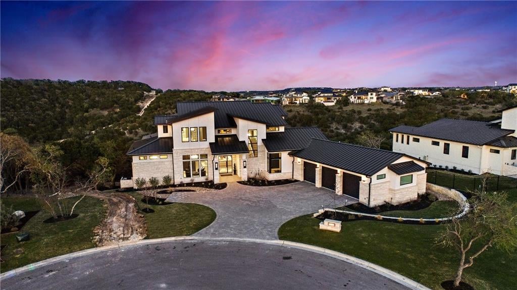 View 424 Treasure Peak Pass in Serene Hills Ph 4w 424 Treasure Peak Pass - front exterior - Luxury home in Serene Hills Ph 4w, Austin, TX