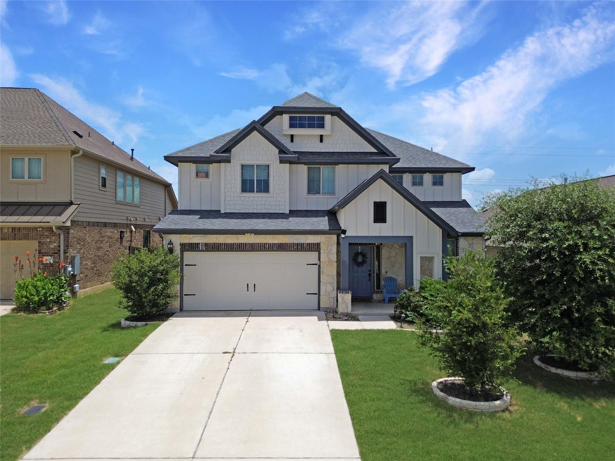 View 429 Rusk Bluff Ave in Larkspur 429 Rusk Bluff Ave - front exterior - Luxury home in Larkspur, Leander, TX
