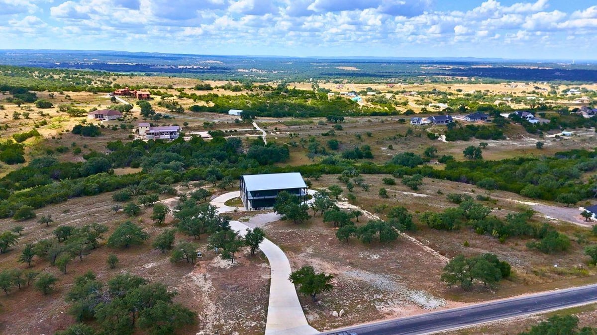 View 430 Cedar Mountain DR in Summit Springs 430 Cedar Mountain DR - front exterior - Luxury home in Summit Springs, Marble Falls, TX