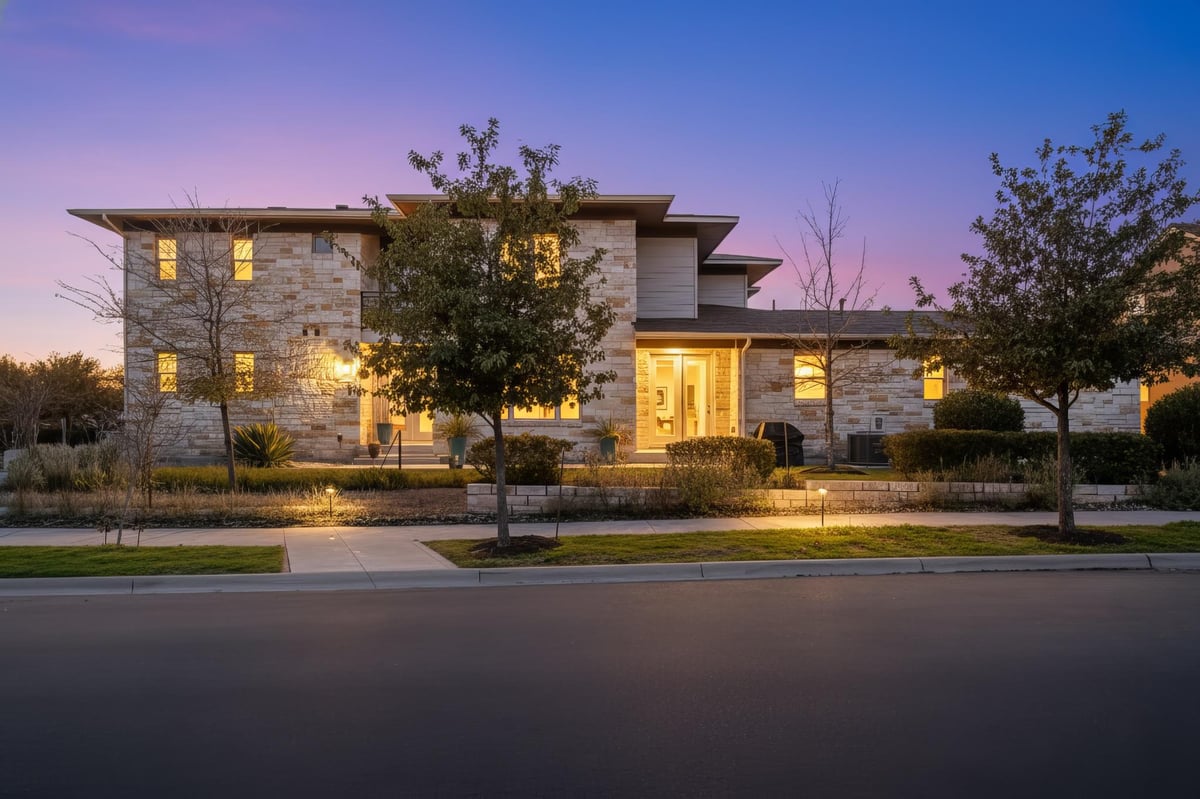 View 4301 Berkman Dr Unit #A in Mueller 4301 Berkman Dr Unit #A - front exterior - Luxury home in Mueller, Austin, TX